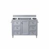 James Martin Vanities Copper Cove Encore 48in Single Vanity Cabinet, Silver Gray 301-V48-SL